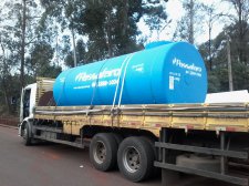 Tanque entregue em Bandeirantes - Mato Grosso<br>Tanque Jaquetado de 15.000 Litros Pleno - Passafaro - Soluções em Armazenamento<br>